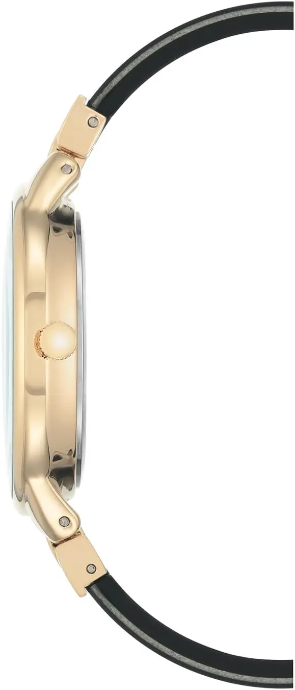 Anne Klein Women's Premium Crystal Accented Resin Bangle Watch image 3