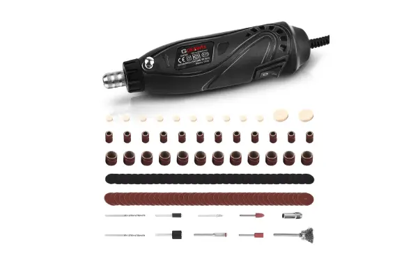 GOXAWEE 18W Mini Corded Rotary Tool with 115 Pcs Accessories for DREMEL image
