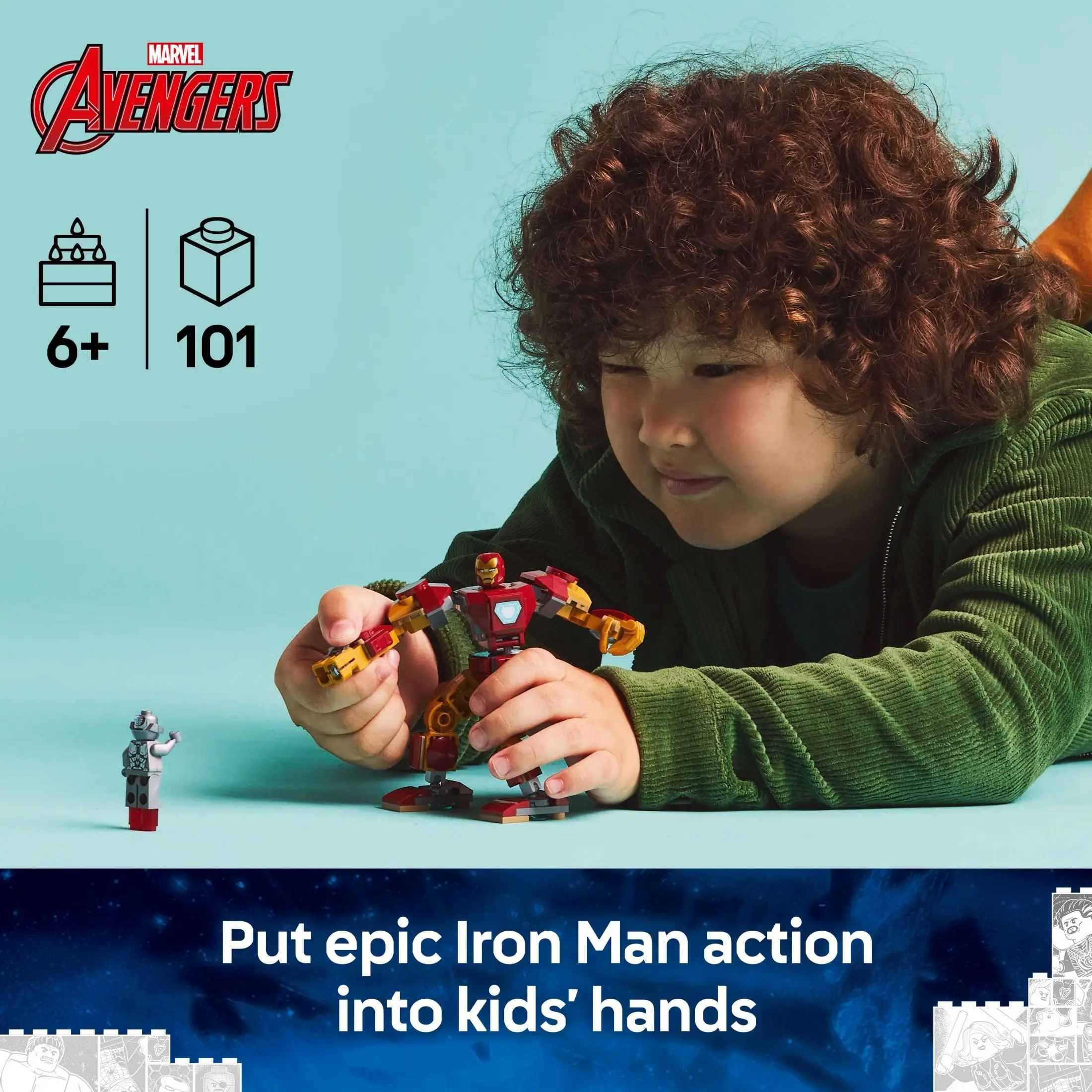 LEGO Marvel Iron Man Mech vs. Ultron Building Toy Set - Iron Man Toy for Kids, Boys and Girls, Ages 6+ - Buildable Action Figure - Superhero Gift for Birthday - 76307 image 3