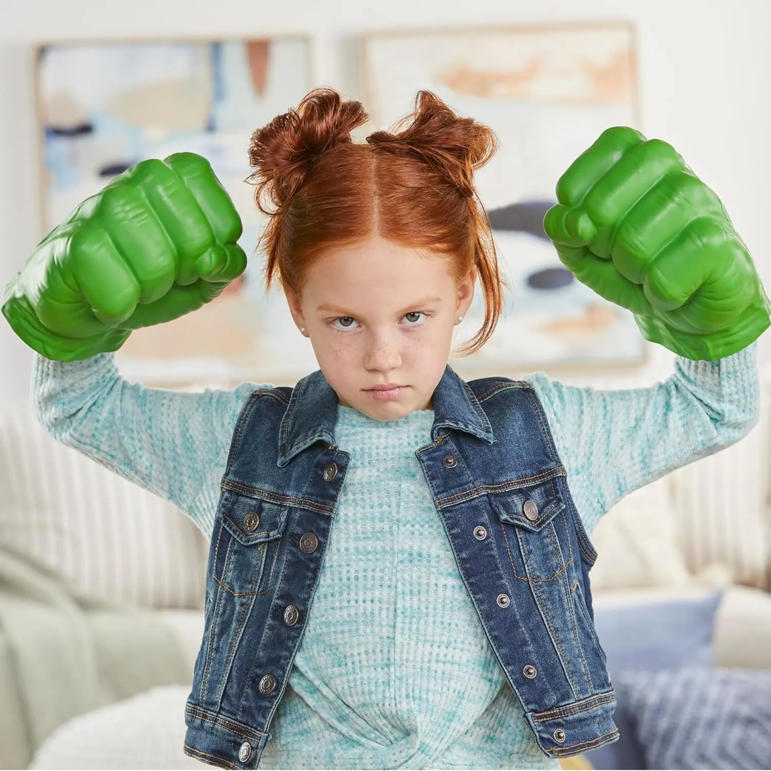 Marvel Hulk Gamma Smash Fists, Soft Foam Role Play Toy, Avengers Super Hero Toys for Kids Ages 5 and Up image 6