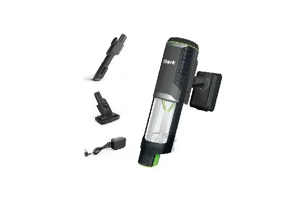Shark PowerBoost Cordless 2-in-1 Car/Home Handheld PowerVac, Powerful Suction, 40 Minute Runtime, Portable, 3 Cleaning Modes, LED Screen, Furfins Tool, Duster Crevice Tool, Charcoal, BH102 image