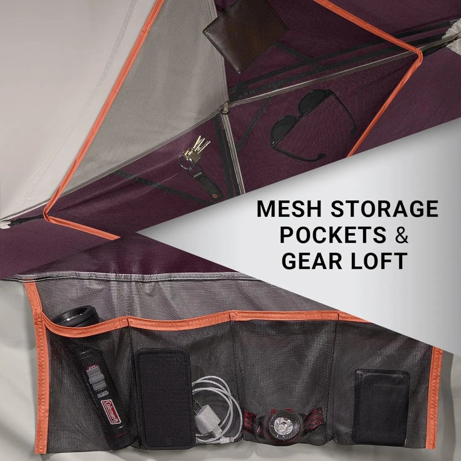 Coleman Skydome Tent with 5 Minute Setup, 2/4/6/8 Person Weatherproof Tent with Rainfly & Carry Bag, 20% More Headroom Than Traditional Canopies image 6