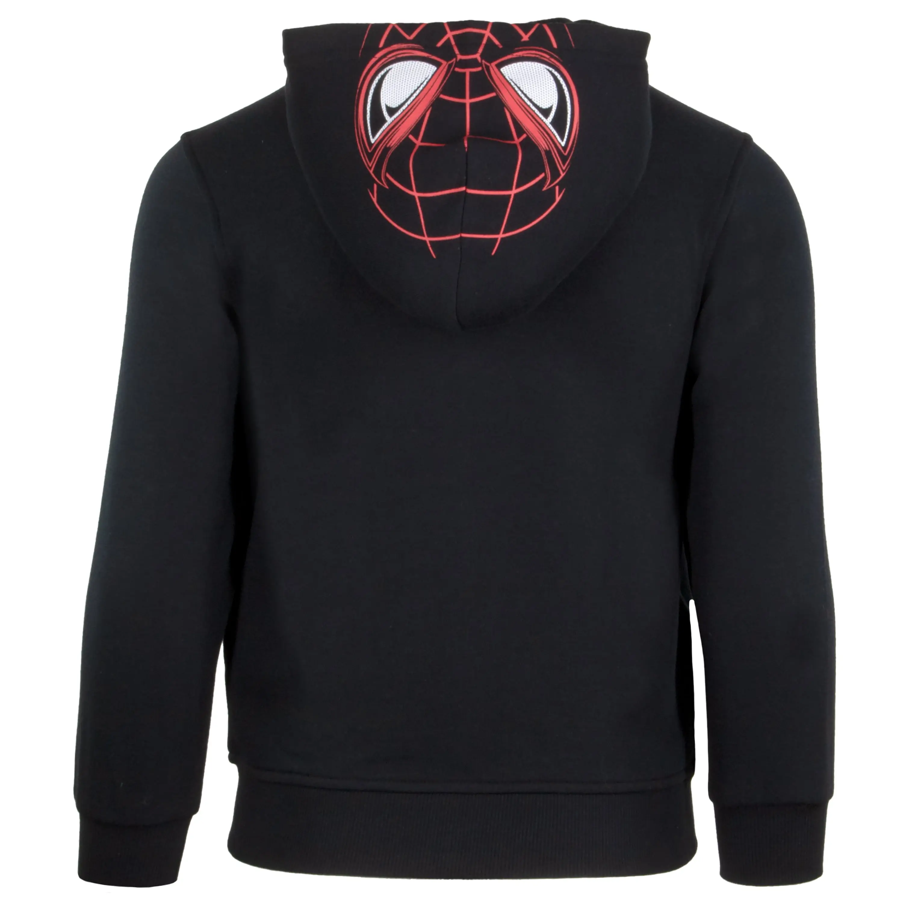 Marvel Avengers Boys Zip-Up Hooded Cosplay Sweatshirt, Black Panther, Hulk, or Miles Morales Spider-Man (Miles Morales, Size 14/16) image 4