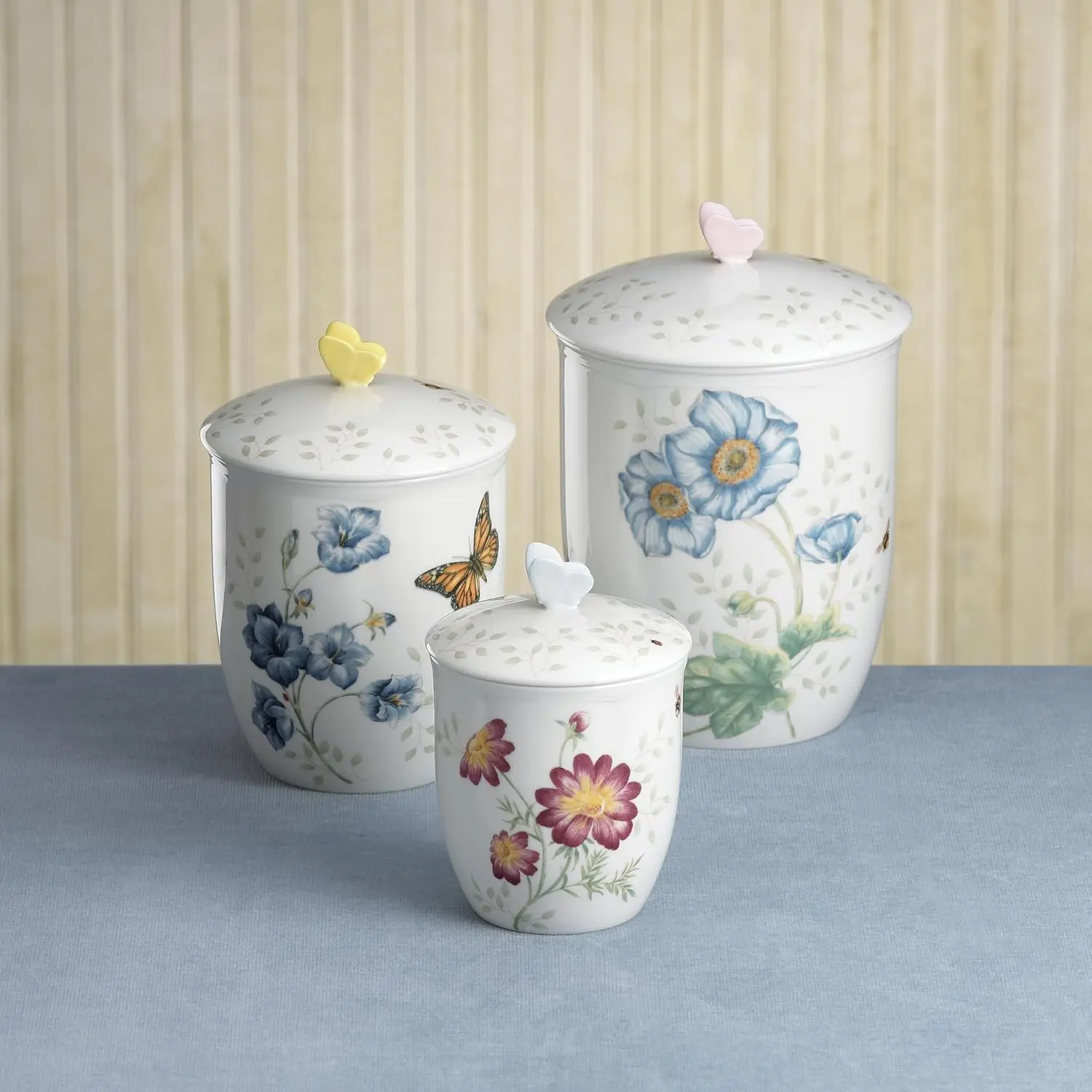 Lenox Butterfly Meadow 3-Piece Canister Set, 6.60 LB, Multi image 7