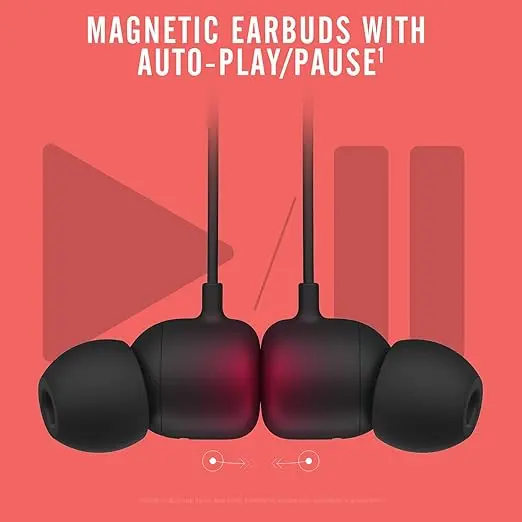Beats Flex Wireless Earbuds - Apple W1 Headphone Chip, Magnetic Earphones, Class 1 Bluetooth, 12 Hours of Listening Time, Built-in Microphone - Black image 5