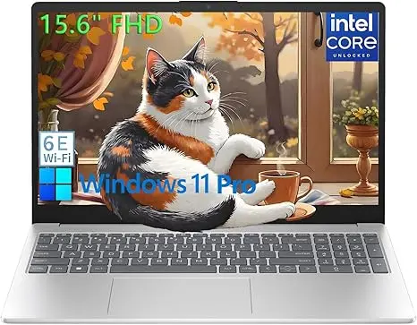 HP Laptop Computer 15.6" FHD for Student Home and Business, Intel 4-Core Processor (Beat i3-1115G4), 32GB DDR4 RAM, 1TB PCIe SSD, WiFi 6E, Bluetooth 5.3, Type-C, HDMI, Windows 11 Pro, BEF-ectoy image 1
