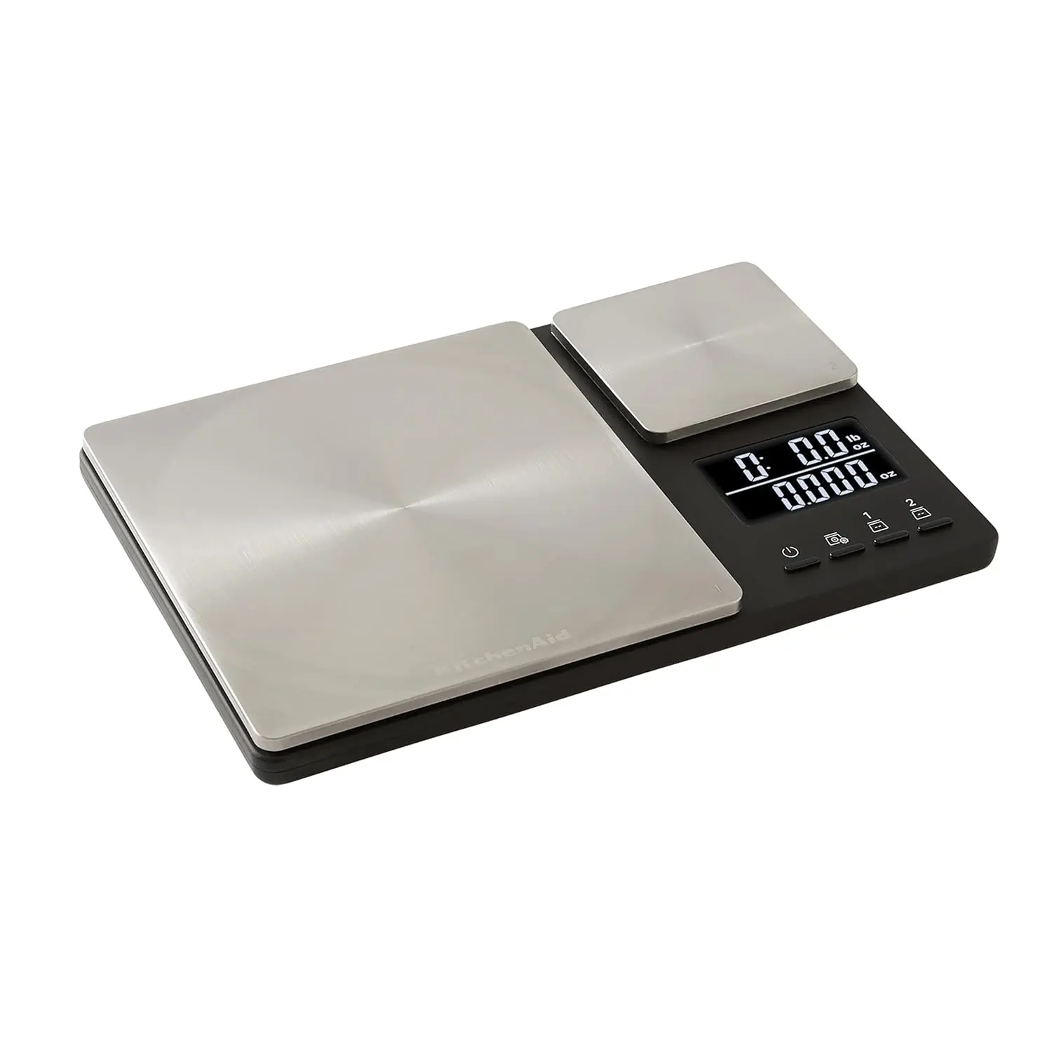 KitchenAid KQ909 Dual Platform Digital Kitchen and Food Scale, 11 pound capacity and Precision 16oz capacity, Black with Stainless Steel image 7