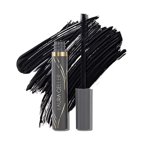 LAURA GELLER NEW YORK Always There Lengthening Mascara in Black - Defining, Curling, Buildable Formula Eye Makeup- Innovative Lengthening Brush - 1 count image 1