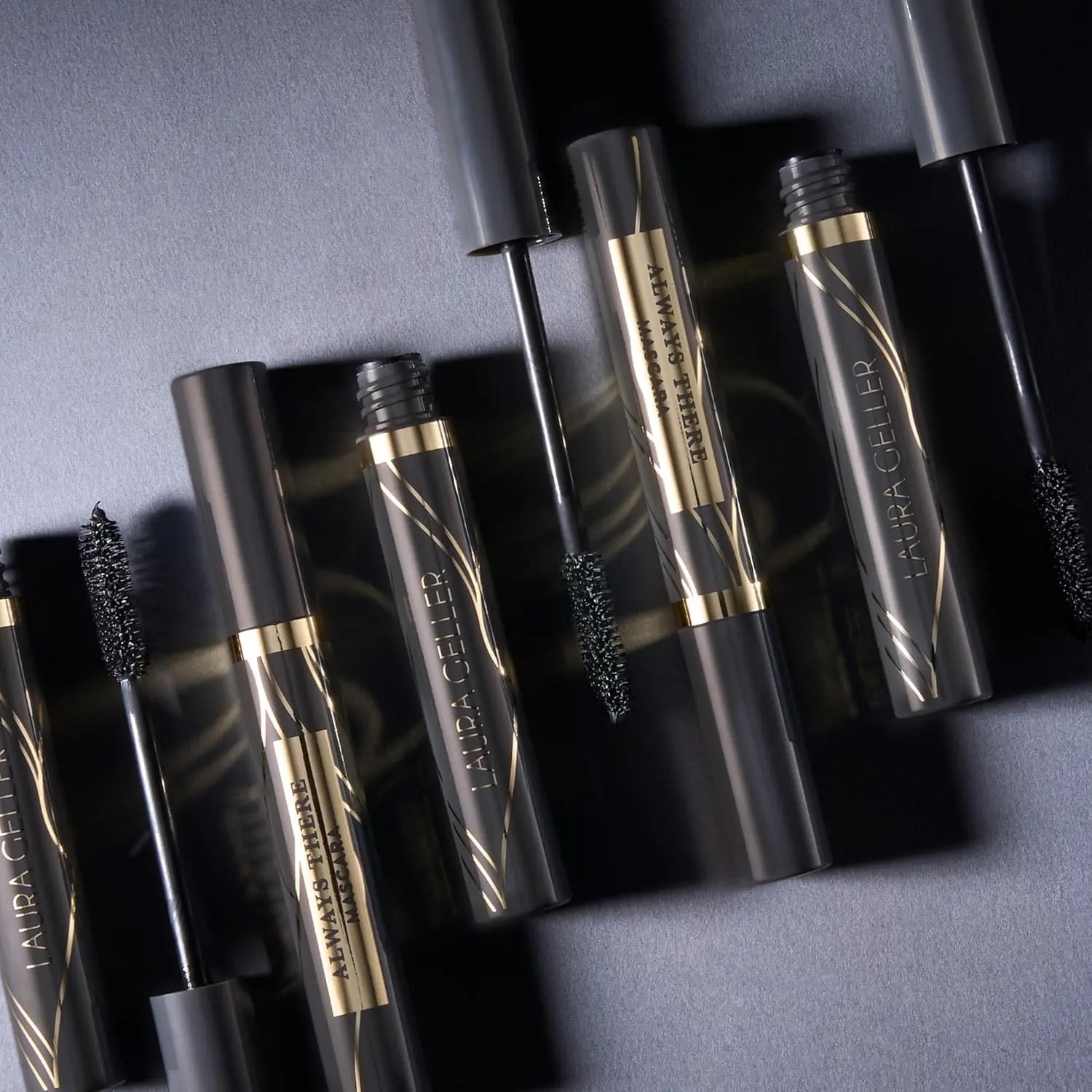 LAURA GELLER NEW YORK Always There Lengthening Mascara in Black - Defining, Curling, Buildable Formula Eye Makeup- Innovative Lengthening Brush - 1 count image 7