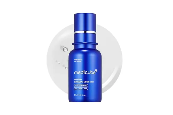 medicube Zero Exosome Shot 2,000 PPM Spicule Facial Serum | Liquid Skin Booster Serum | Exosome, AHA+BHA+PHA | Pore Care, Dead Skin Cells, Skin Texture | Korean Skin Care 1.01 fl.oz image