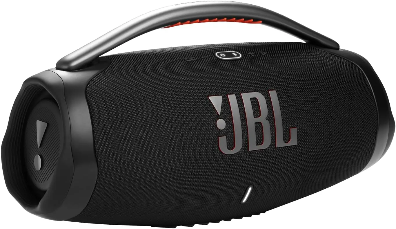 JBL Boombox 3 Black Portable Bluetooth Speaker with Massive Sound, Deepest Bass, IPX7 Waterproof, 24H Playtime, PartyBoost image 1