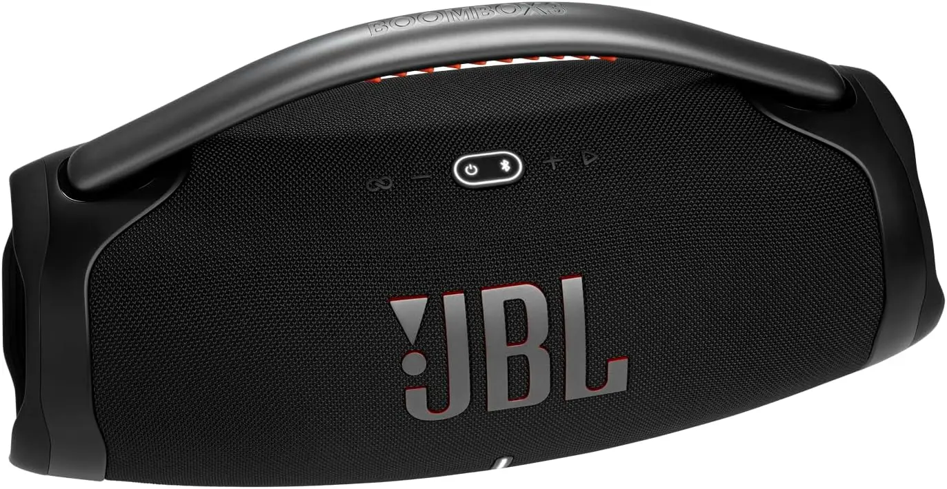 JBL Boombox 3 Black Portable Bluetooth Speaker with Massive Sound, Deepest Bass, IPX7 Waterproof, 24H Playtime, PartyBoost image 8