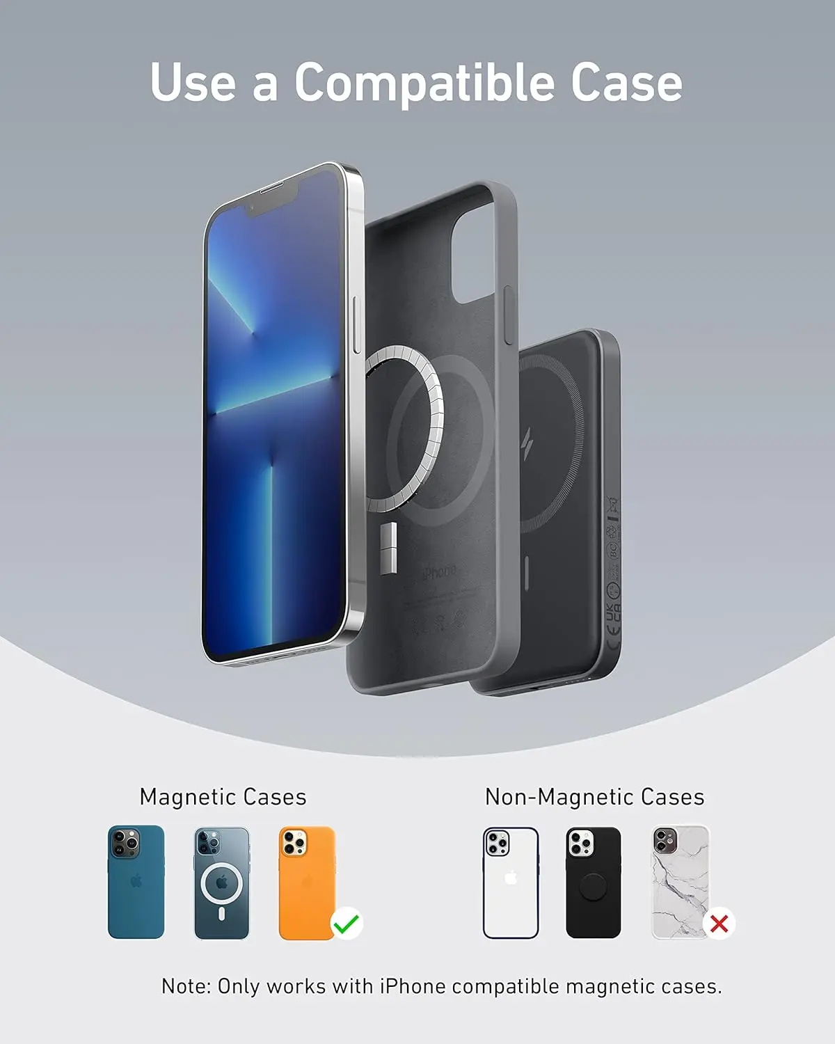 Anker 621 Magnetic Portable Charger (MagGo), 5,000mAh Wireless Power Bank with USB-C Cable, Magsafe-Compatible Battery Pack for iPhone 16/15/14/13/12 Series image 6