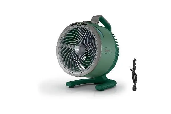 Shark FlexBreeze HydroGo Fan + Car Charger — Ultra-powerful portable fan that mists indoors & outdoors. Long lasting battery, 5 speeds, 2 bonus modes, & evaporative misting, Spruce, FA052QGN image