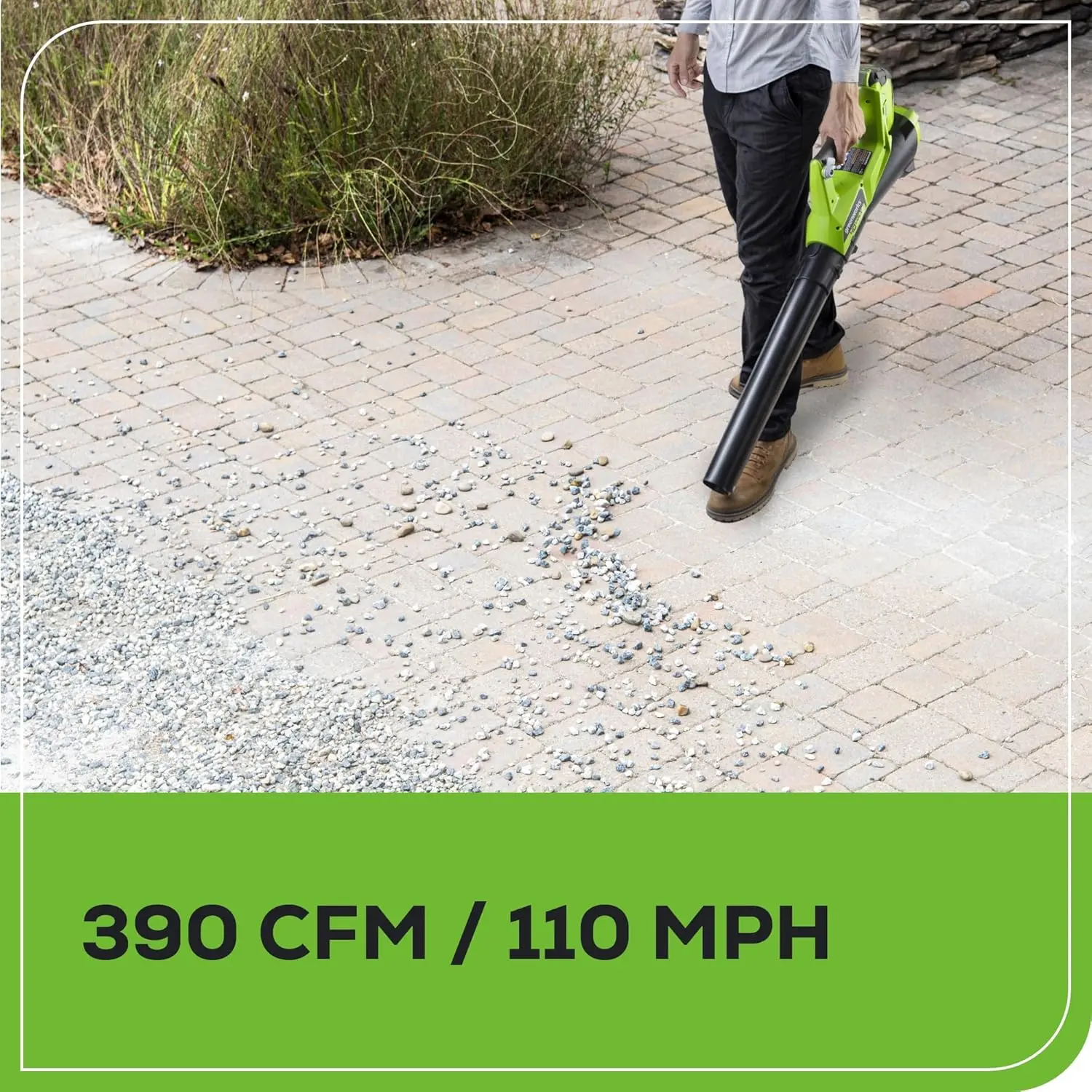Greenworks 40V Lawn Care Combo Kit, Trimmer & Blower for Edging & Leaf Cleanup, 2.0Ah Battery & Charger (Gas-Free Yard Duo) image 9