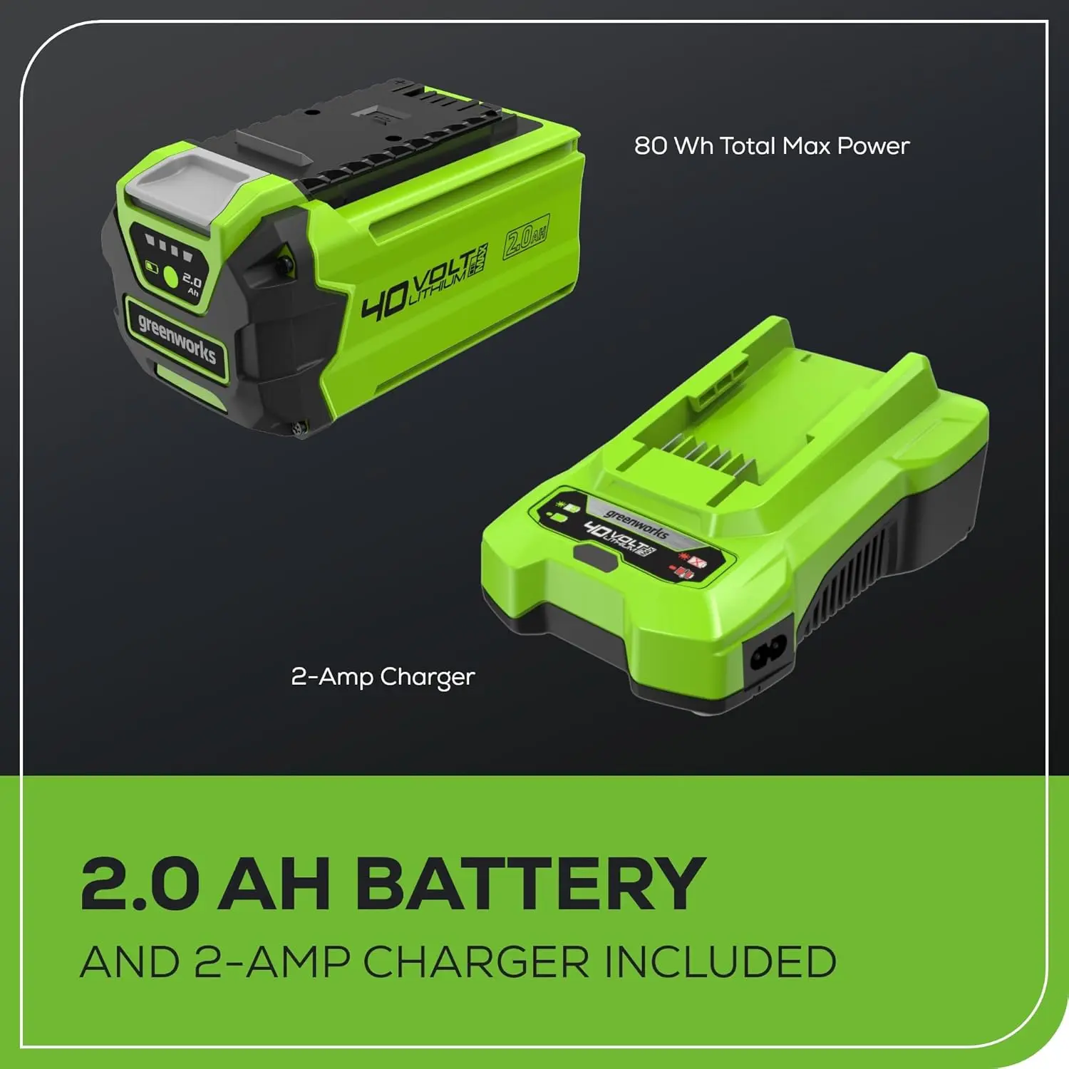 Greenworks 40V Lawn Care Combo Kit, Trimmer & Blower for Edging & Leaf Cleanup, 2.0Ah Battery & Charger (Gas-Free Yard Duo) image 11