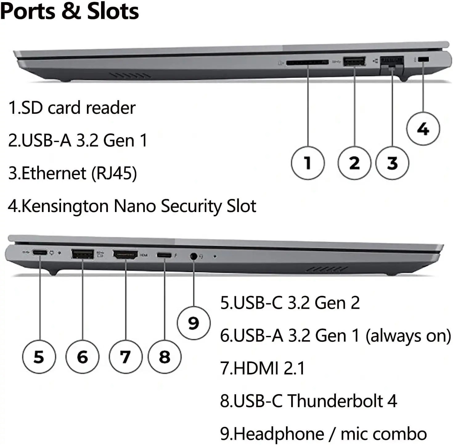 Lenovo 16" FHD Laptop Computers for Home Business Student, 13th Gen Intel Octa-Core i5-13420H (Beat i7-1355U), 32GB DDR5 RAM, 1TB PCIe SSD, WiFi 6, Thunderbolt 4, Fingerprint Reader, W11Pro, Wendbo image 8
