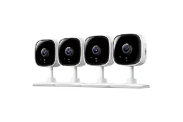 Tapo by TP-Link 1080P Indoor Security Camera for Baby Monitor, Pet Camera w/Motion Detection, 2-Way Audio Siren, Night Vision, Cloud & SD Card Storage, Works w/Alexa & Google Home, C100(4-Pack) image
