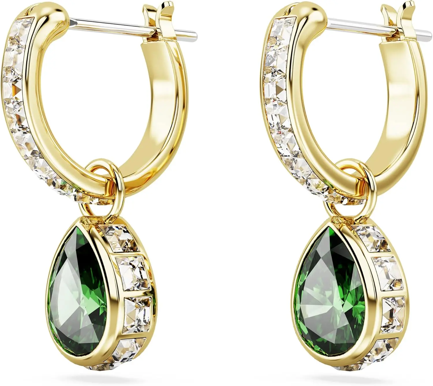 Swarovski Chroma Stud Earring Collection, Rhodium and Gold Tone Finishes, Multi-Color Crystals image 3