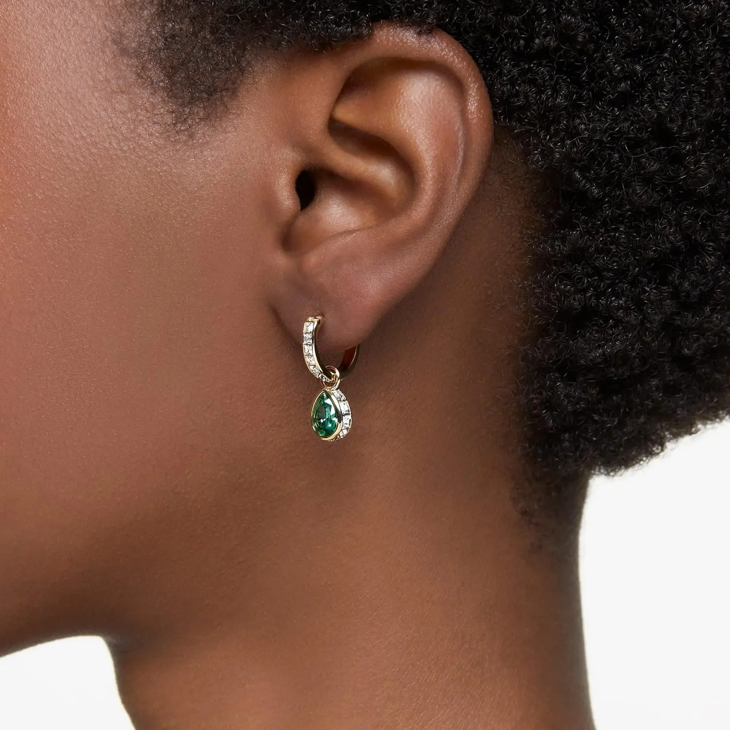 Swarovski Chroma Stud Earring Collection, Rhodium and Gold Tone Finishes, Multi-Color Crystals image 5