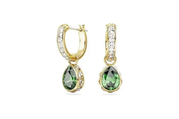 Swarovski Chroma Stud Earring Collection, Rhodium and Gold Tone Finishes, Multi-Color Crystals image
