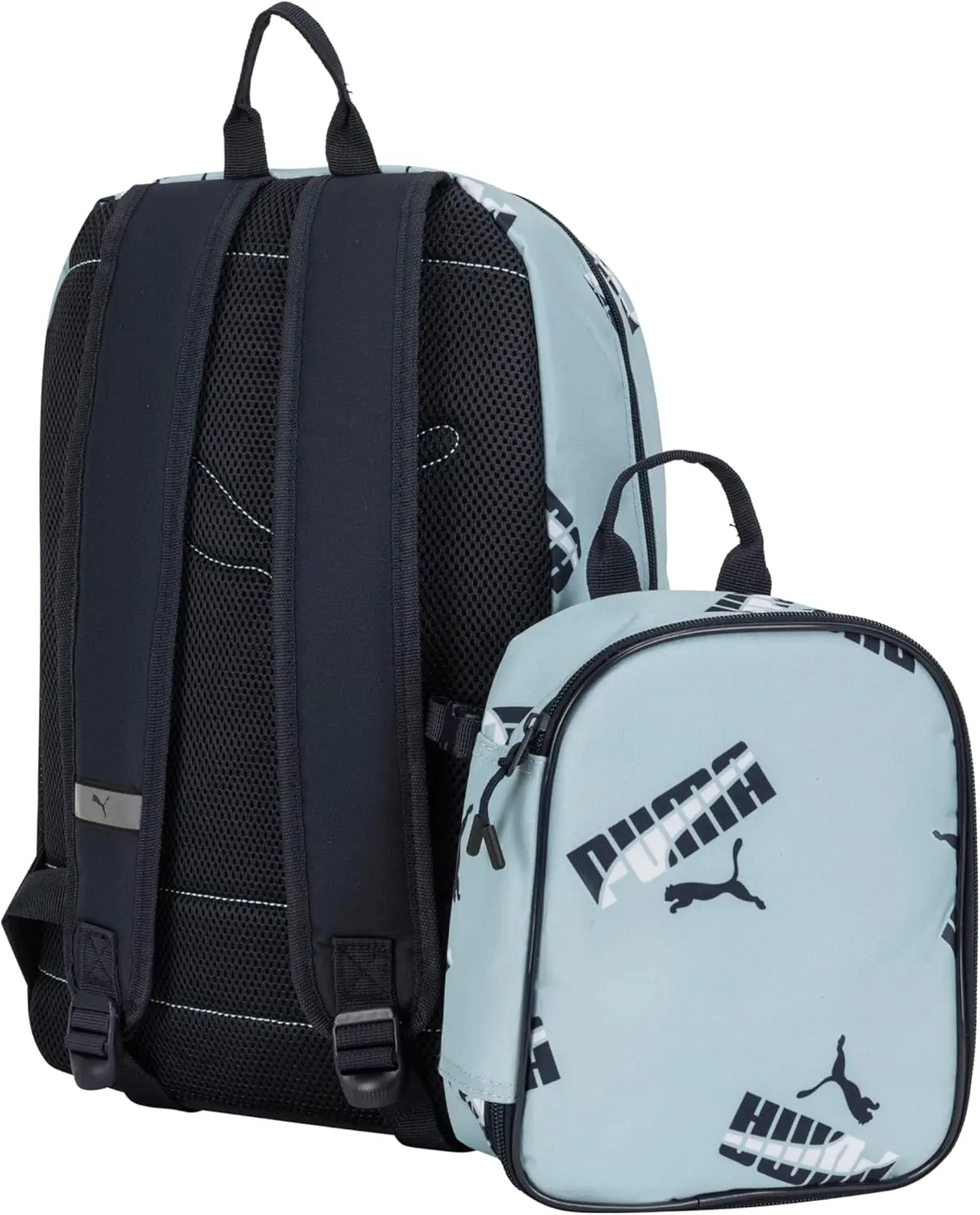 PUMA Unisex Kid's Colony Lunch Kit & Backpack Combo, Modern Mint/New Navy, Medium image 3