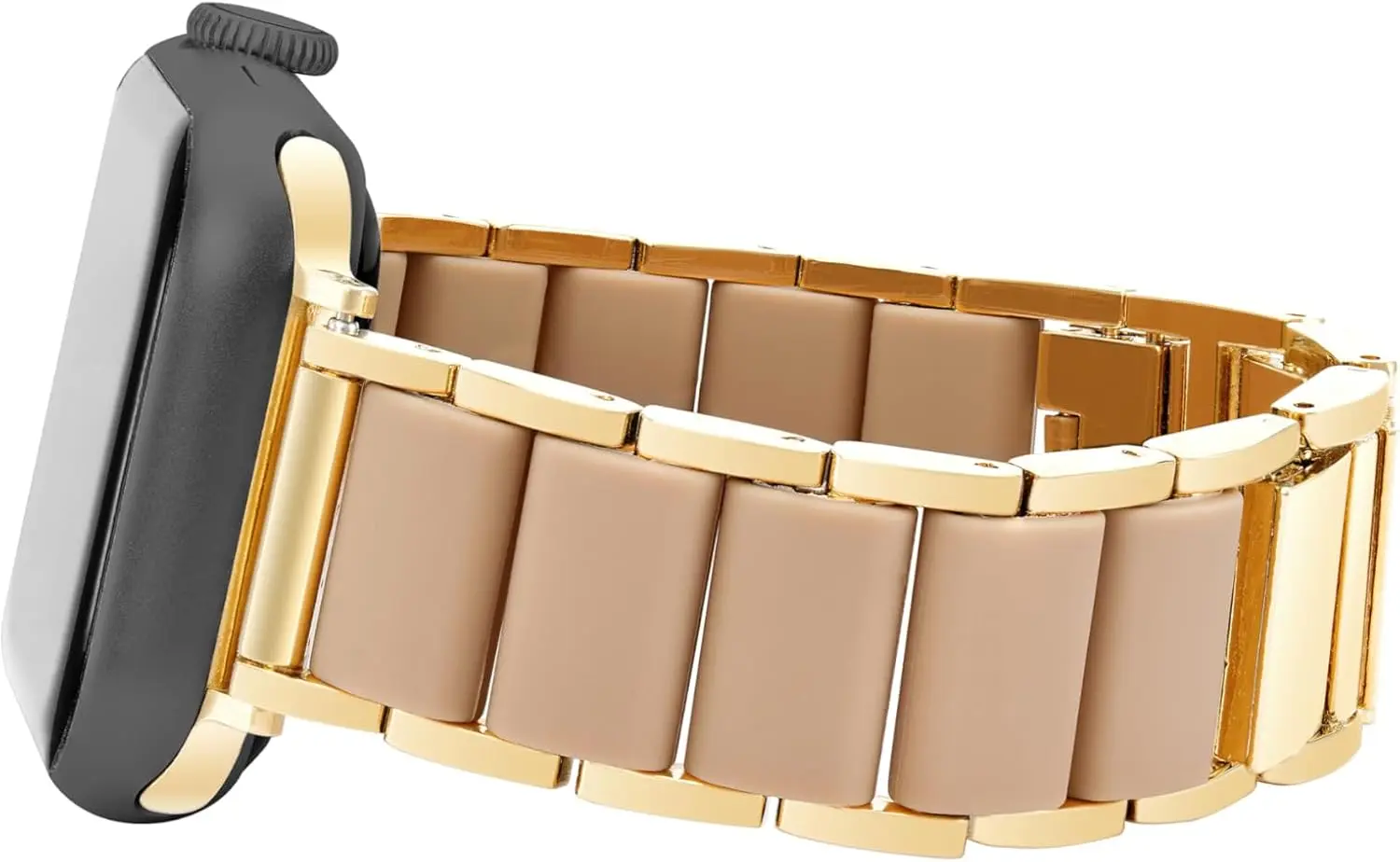 Anne Klein Rubberized Fashion Bracelet for Apple Watch, Secure, Adjustable, Apple Watch Replacement Band, Fits Most Wrists image 2
