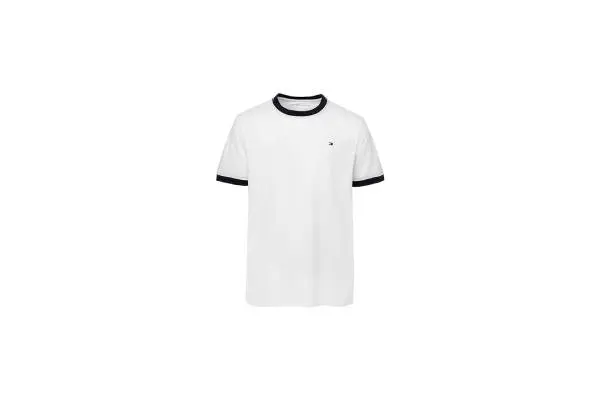 Tommy Hilfiger Boys' Short Sleeve Ken Ringer Crew Neck T-Shirt, Soft, Comfortable, Relaxed Fit image