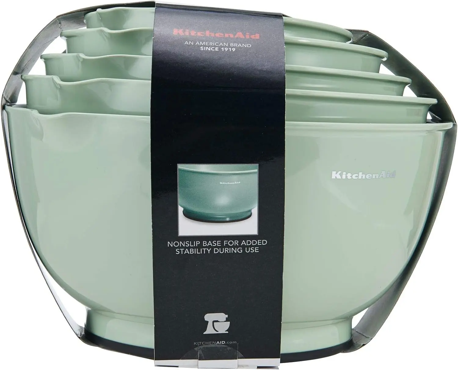KitchenAid - KE178OSPIA KitchenAid Classic Mixing Bowls, Set of 5, Pistachio image 5
