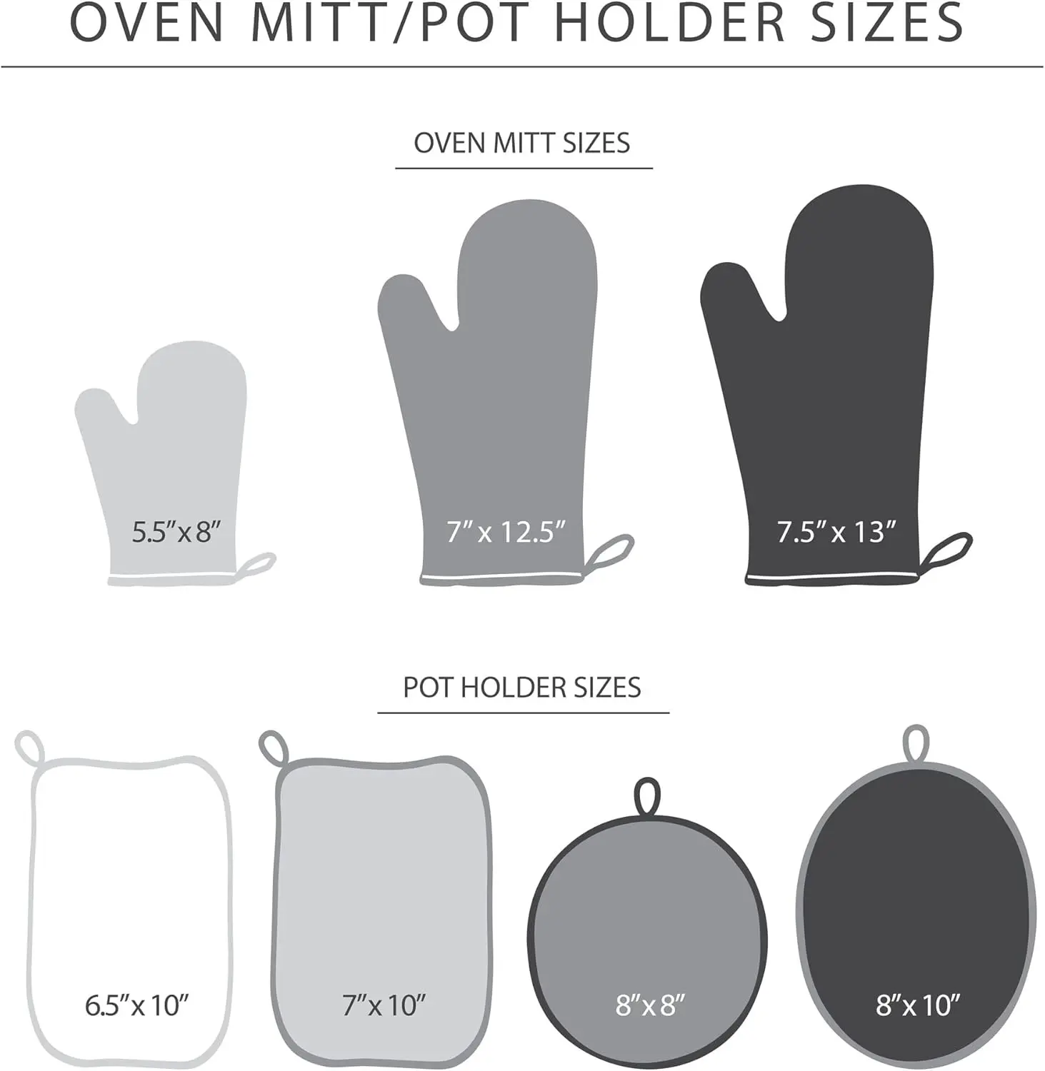KitchenAid Beacon Two-Tone Non-Slip Oven Mitt Set, Cool Grey/Frost Grey, 5.75"x13", 2 Piece image 6