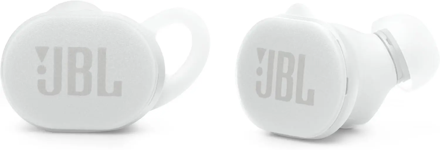 JBL Endurance Race 2 - Waterproof (IP68) Sports True Wireless Earbuds with 4 mics for Crisp, Clear Calls, Pure Bass Sound, 48Hrs of Playback, Plus Speed Charging & Active Noise Cancelling (White) image 2