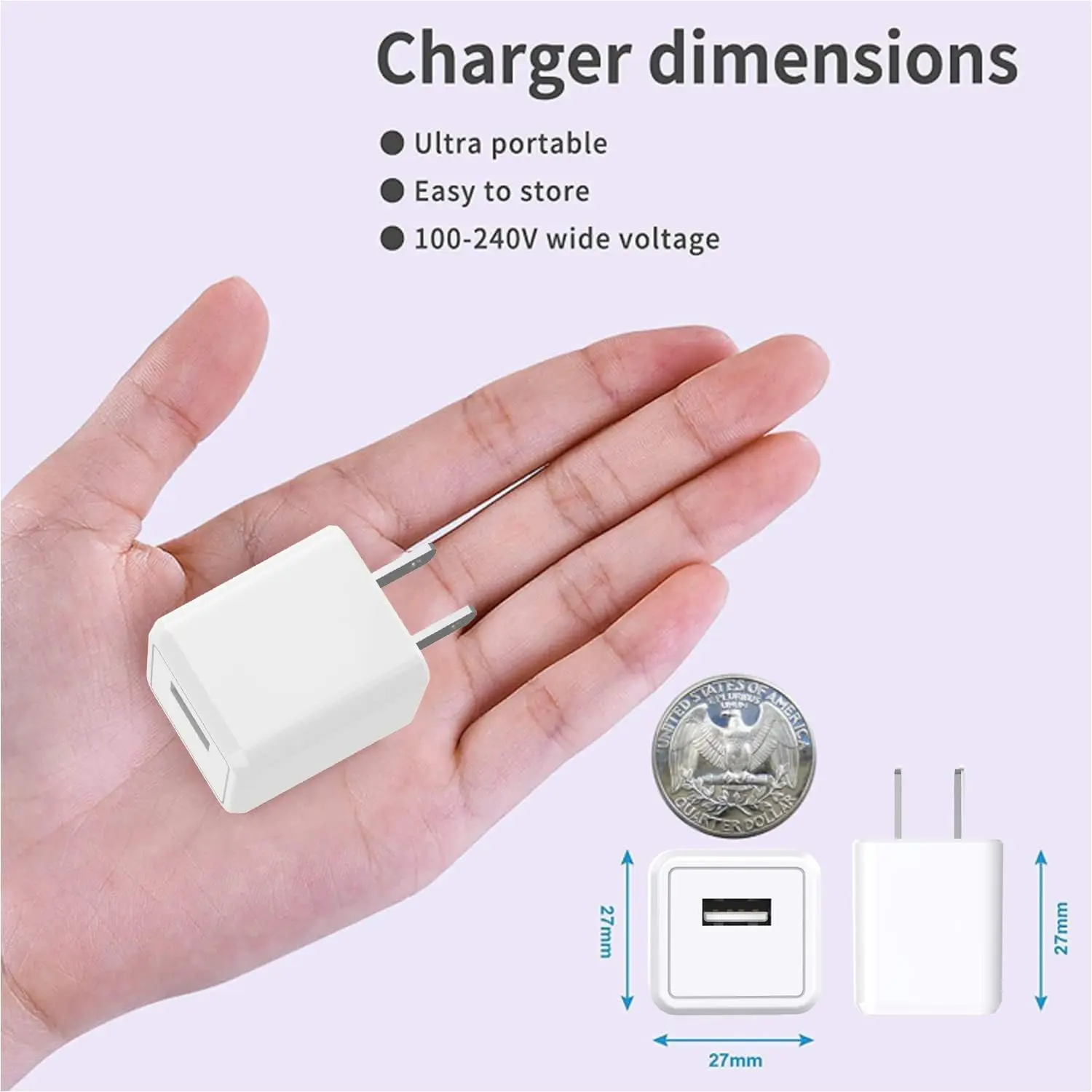 [Apple MFi Certified] iPhone Charger, 2Pack Lightning Cable Apple Charging Cords &Fast Quick USB Wall Charger Travel Block Plug Adapter for iPhone 14/13/12/11 Pro/11/10/XS MAX/XR/8/7/6s/6 Plus image 2