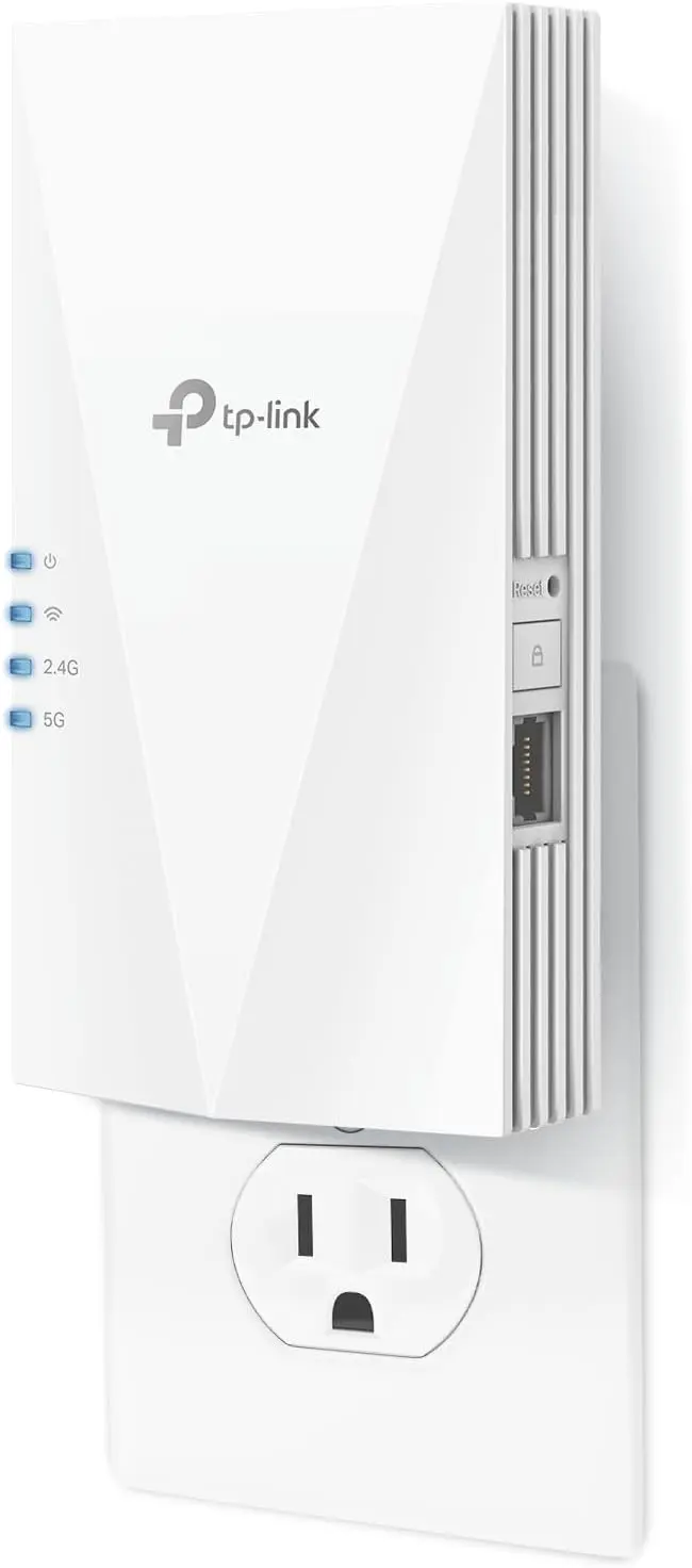 TP-Link AX1500 WiFi Extender Internet Booster(RE500X), WiFi 6 Range Extender Covers up to 1500 sq.ft and 25 Devices,Dual Band, AP Mode w/Gigabit Port, APP Setup, OneMesh Compatible image 1