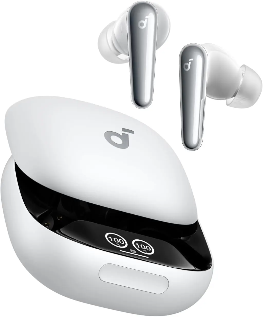 Soundcore Liberty 4 Pro by Anker, Noise Cancelling Wireless Earbuds, 7-Sensor and Real-Time Adaptive Noise Cancelling, 2× Faster Charging, Studio-Level Hi-Fi Music, Clear Calls with 6 Mics and AI image 1