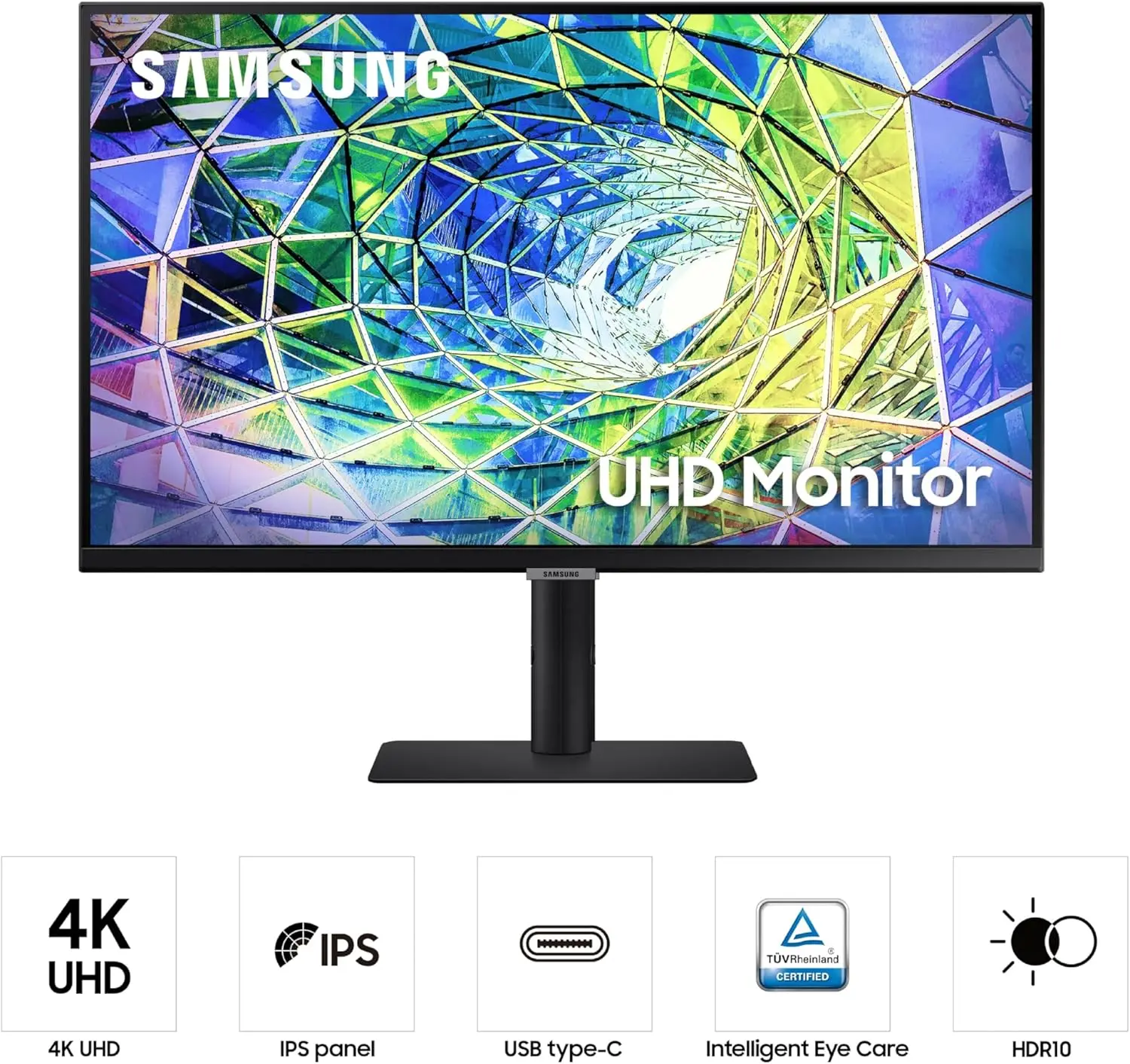Samsung 27” S80UA 4K UHD IPS HDR10 High Resolution Monitor, USB-C, Eye Saver Mode, Eco Saving Plus, LS27A804UJNXGO, 2025, 3 Year Warranty image 2