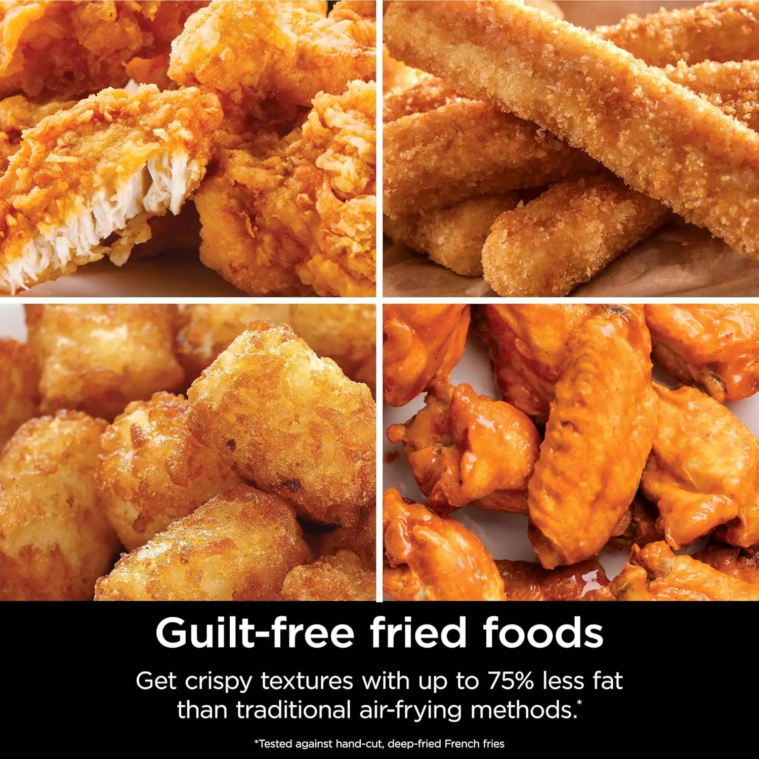 Ninja Air Fryer Pro XL 7-in-1, Max Crisp Tech, 450F for Hotter, Crispy Results, 6.5 QT Capacity fits 9lb wings, Max Crisp, Broil, Air Fry, Roast, Bake, Reheat, Dehydrate, Space Saving, Grey, AF182AMZ image 8