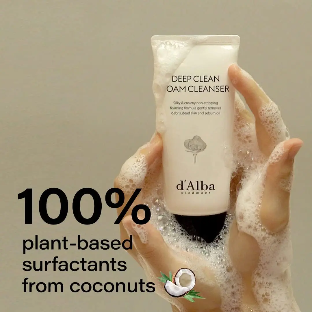 d'alba Piedmont Italian White Truffle Deep Foam Cleanser, Vegan Skincare, Gentle Foam Cleanser with White Truffles for All Skin Types, Safe for Sensitive Skin, Hypoallergenic image 4