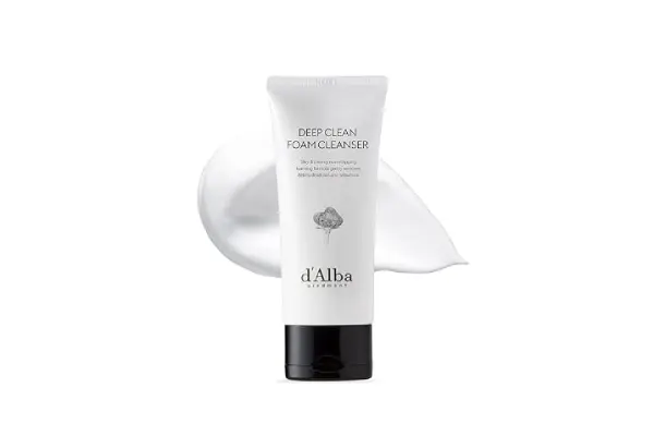 d'alba Piedmont Italian White Truffle Deep Foam Cleanser, Vegan Skincare, Gentle Foam Cleanser with White Truffles for All Skin Types, Safe for Sensitive Skin, Hypoallergenic image