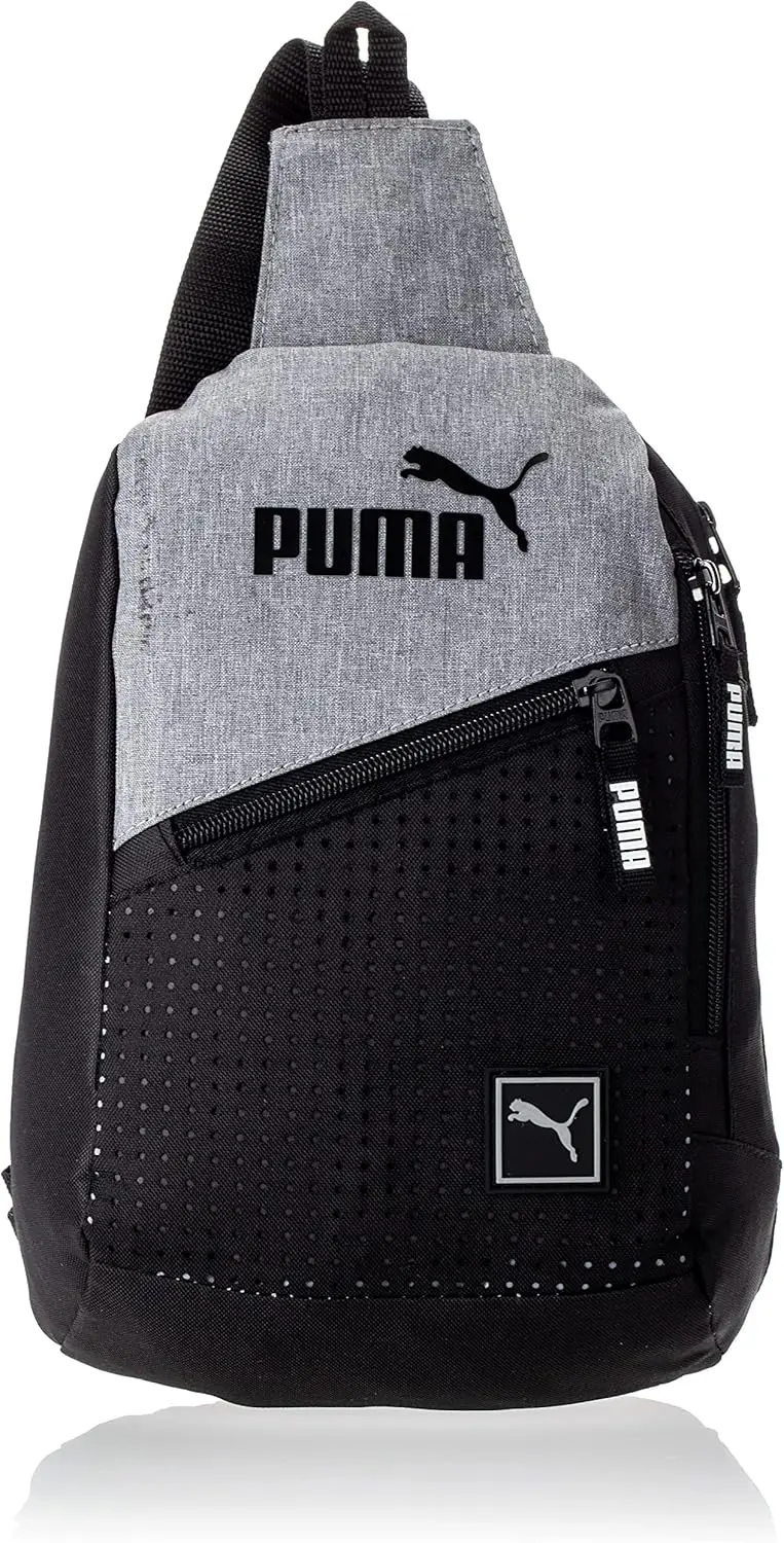 PUMA EVERCAT SIDEWALL SLING BACKPACK, One Size, Heather Grey image 4