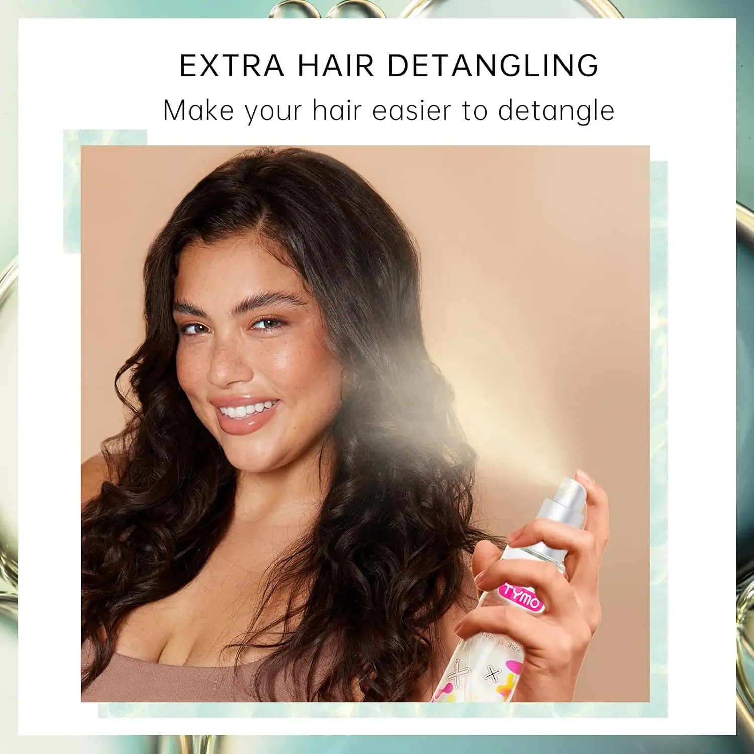 TYMO Heat Protectant Spray for Hair with Argan Oil for Styling Tools, Heat Protection Spray to Smooth & Hydrate, Natural Clean Formulation, Multi-benefit Treatment, Lightweight for All Hair Types image 7