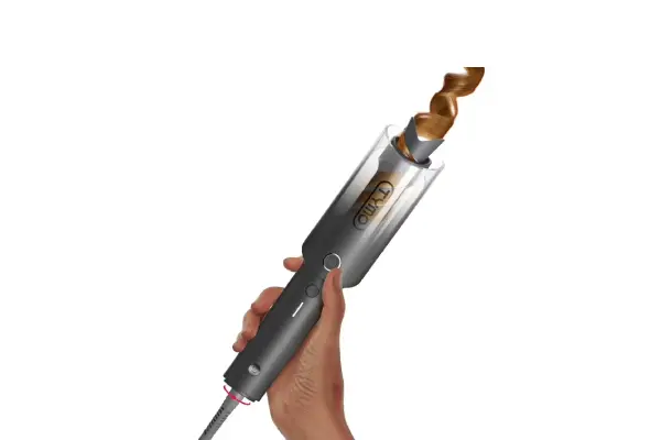 TYMO CURLPRO Automatic Curling Iron, Rotating Curling Wand for Lasting Beach Waves, 500M Ionic, Dual Voltage & Lightweight, 1 inch, Black Fade image