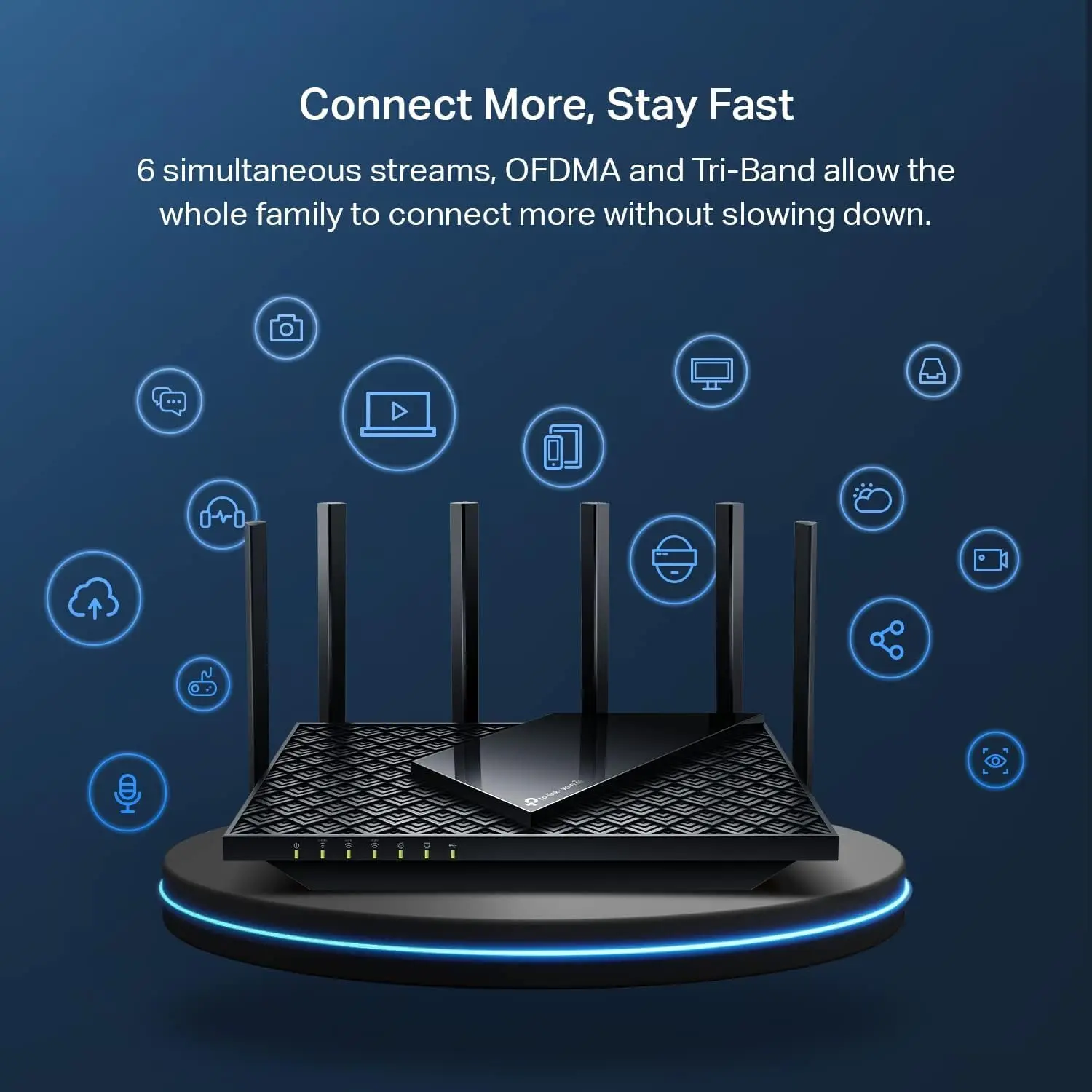TP-Link AXE5400 Tri-Band WiFi 6E Router (Archer AXE75)- Gigabit Wireless Internet Router, ax Router for Gaming, VPN Router, OneMesh, WPA3, Black image 5