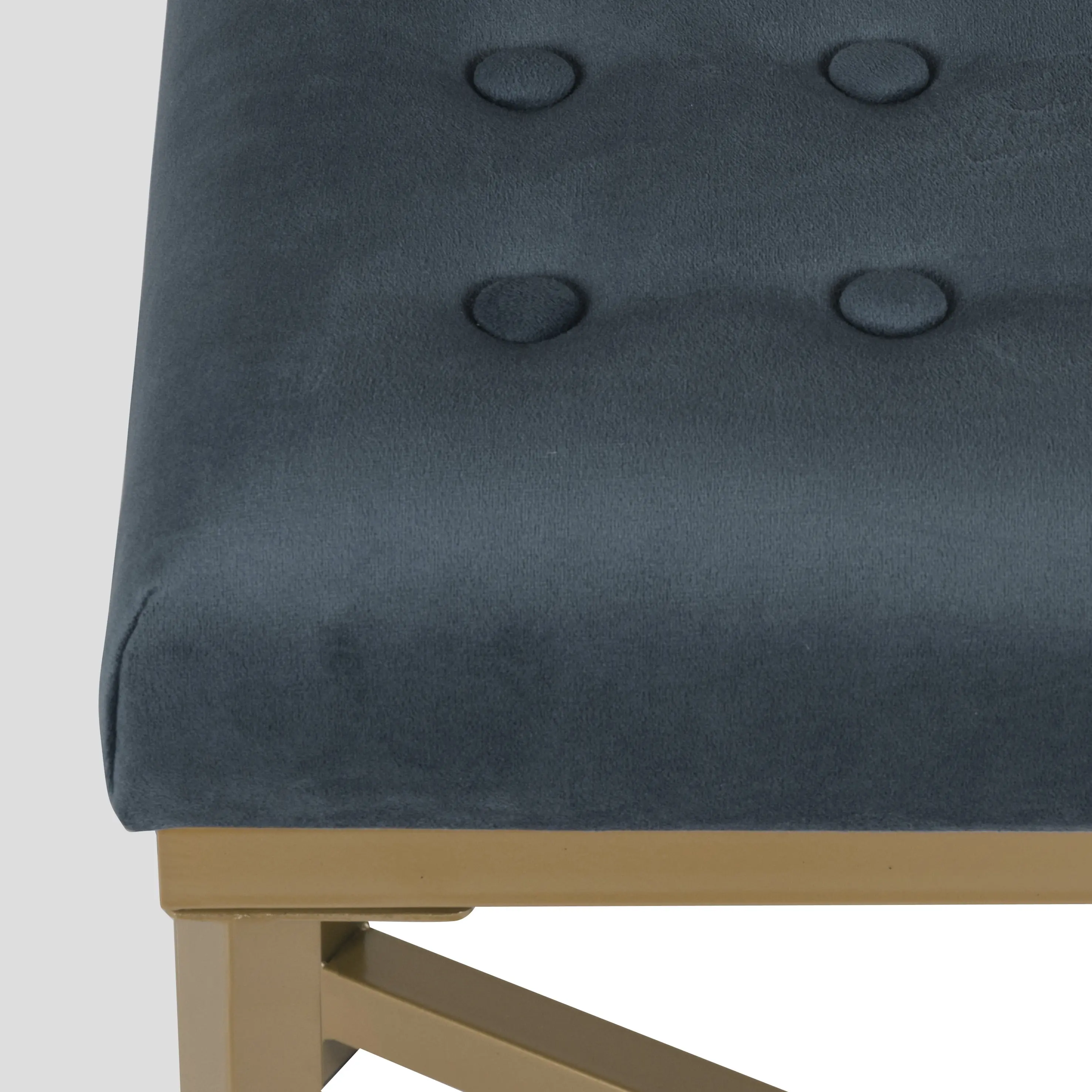 HomePop Decorative Velvet Tufted Ottoman, Multiple Colors image 10