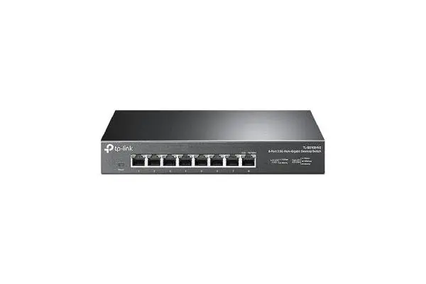 TP-Link TL-SG108-M2 - 8 Port Multi-Gigabit Unmanaged Network Switch, Ethernet Splitter, 𝟮.𝟱𝗚𝗯 Bandwidth, Plug & Play Desktop/Wall-Mount Fanless Metal Design image