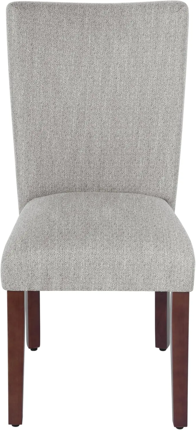 HomePop Parsons Classic Upholstered Accent Dining Chair, Single Pack, Light Grey image 11