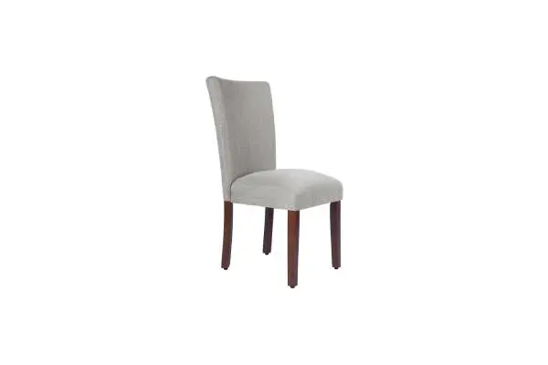 HomePop Parsons Classic Upholstered Accent Dining Chair, Single Pack, Light Grey image