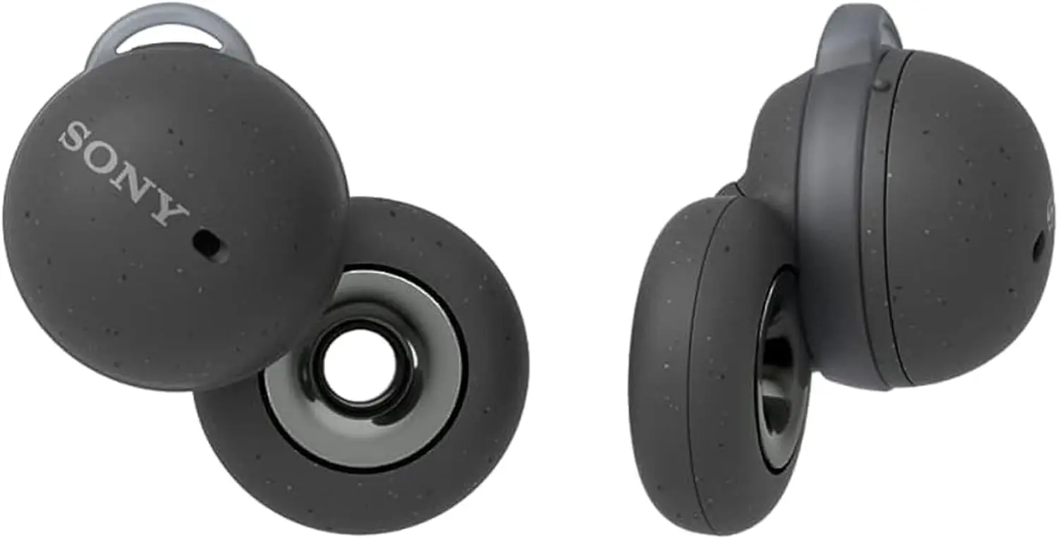 Sony LinkBuds Truly Wireless Earbud Headphones with an Open-Ring Design for Ambient Sounds and Alexa Built-in, Bluetooth Ear Buds Compatible with iPhone and Android, Gray image 1