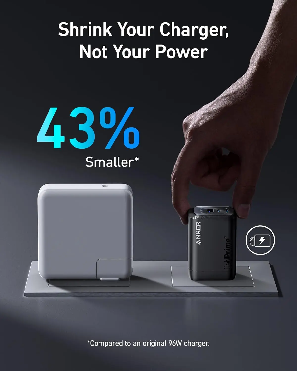 Anker Prime 100W USB C GaN Charger, 3-Port Compact Fast PPS Charger, for MacBook Pro/Air, Pixelbook, iPad, iPhone 16/Pro, Galaxy S23/S22, Note20, Pixel, Apple Watch, and More image 4