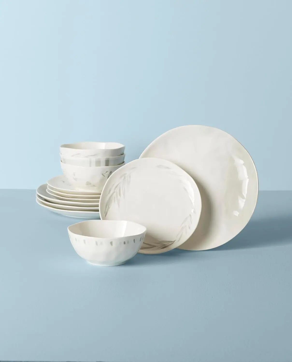 Lenox Oyster Bay 12Pc Dinnerware Set, 15.20, White image 2