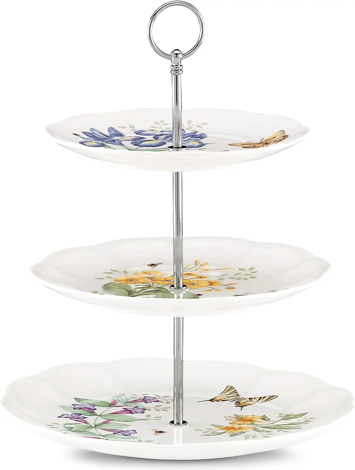 Lenox Butterfly Meadow 3-Tiered Server, 4.10 LB, Multi image 1